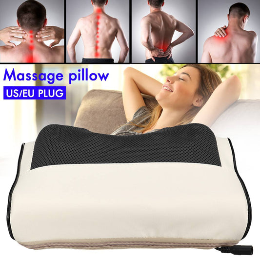 Heated massage pillow