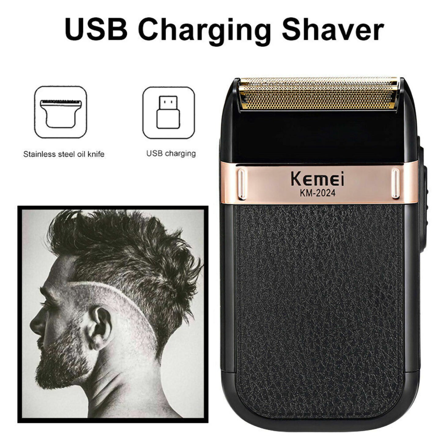 Rechargeable Men's Electric Shaver