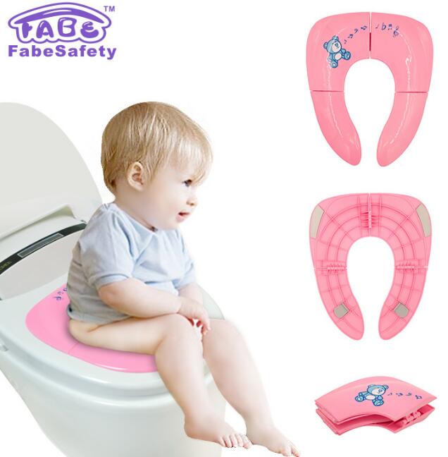 Folding potty training seat