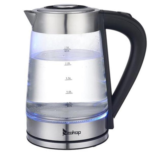 2.5L Electric Kettle with Blue Glass