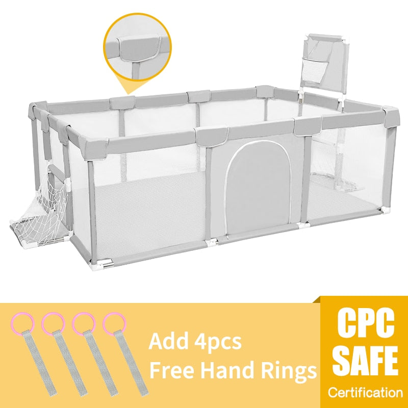 Baby playground w/ safety fence