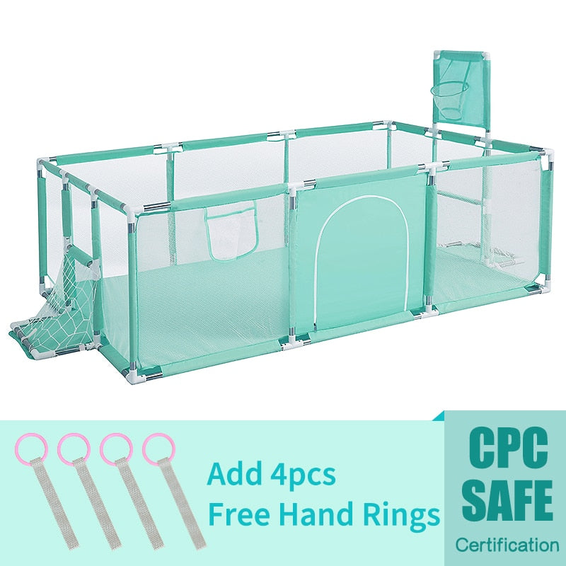 Baby playground w/ safety fence