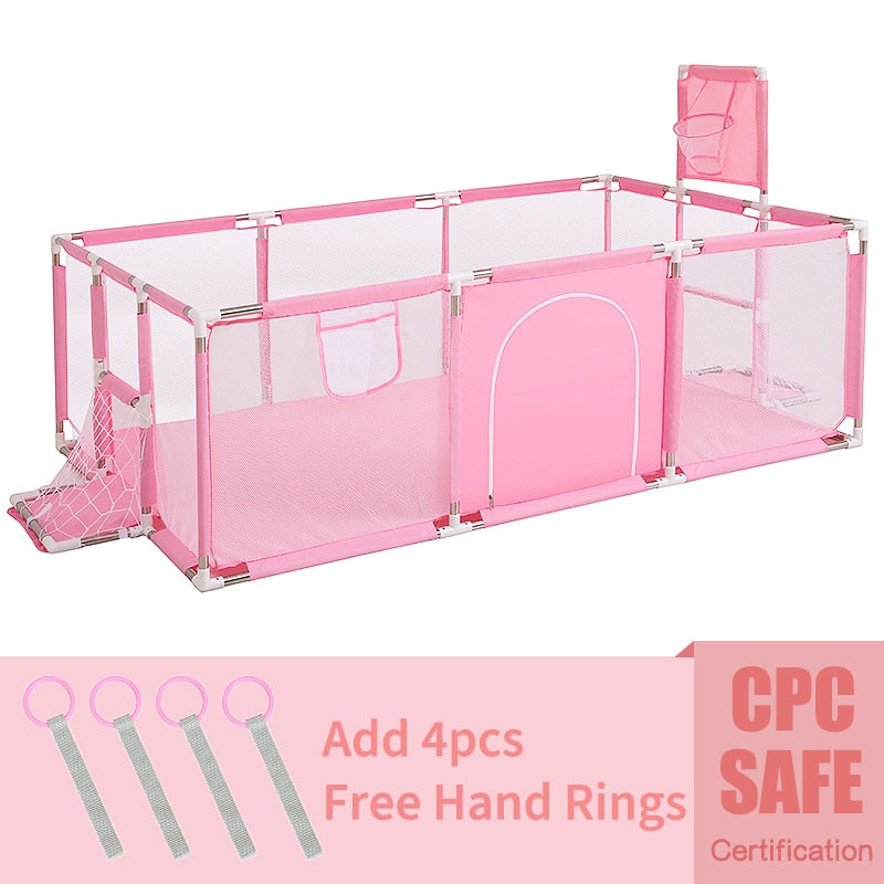 Baby playground w/ safety fence