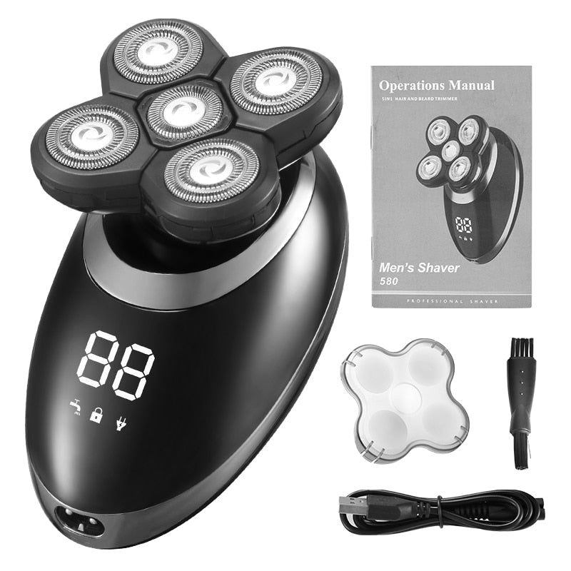 IPX7 Waterproof Electric Shaver for Men