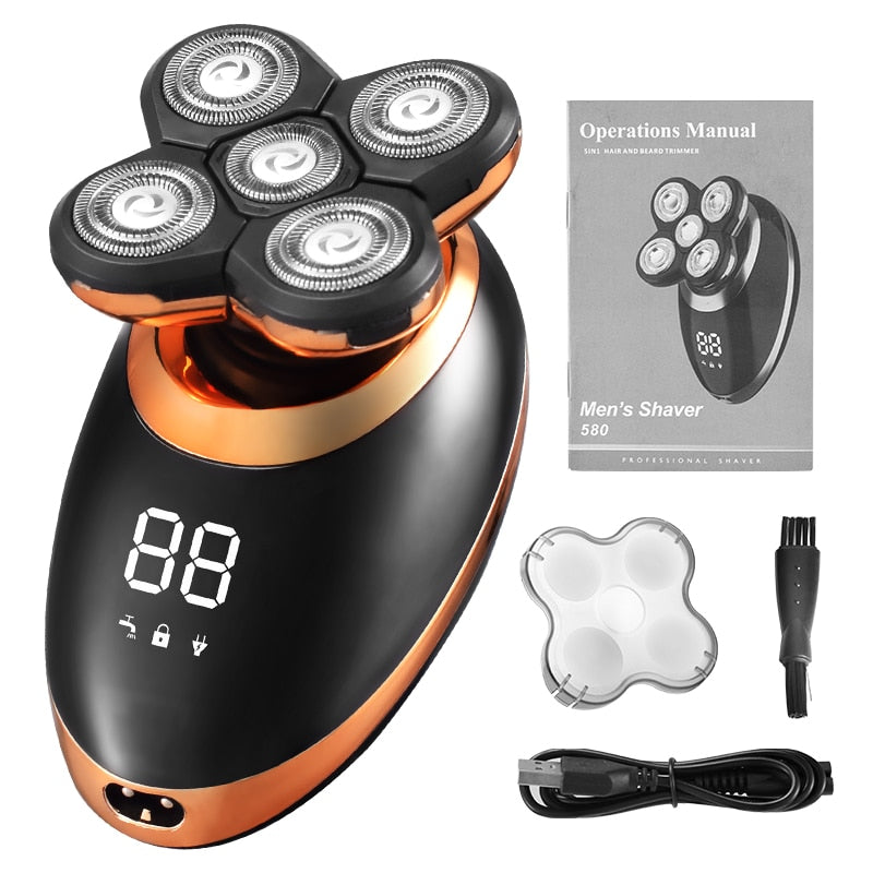 IPX7 Waterproof Electric Shaver for Men