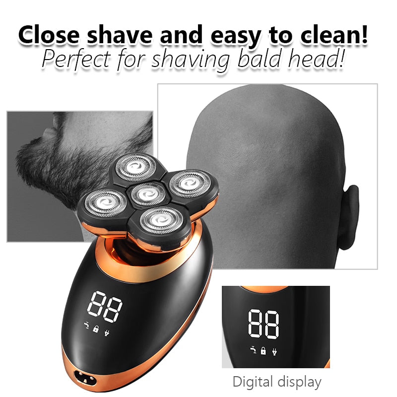 IPX7 Waterproof Electric Shaver for Men