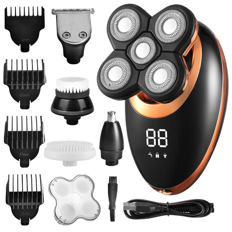 IPX7 Waterproof Electric Shaver for Men