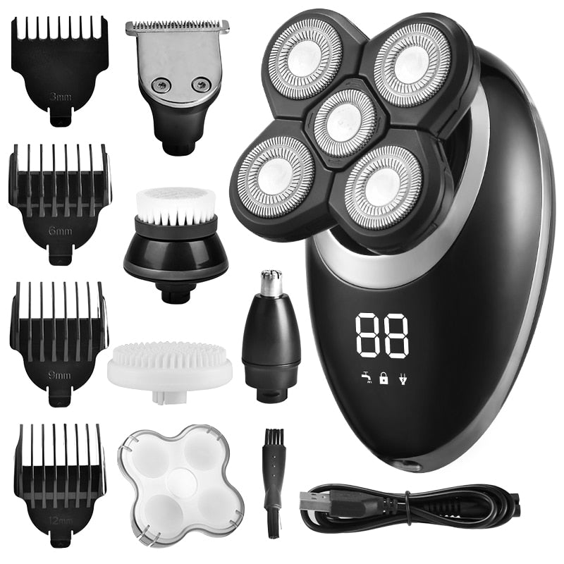 IPX7 Waterproof Electric Shaver for Men