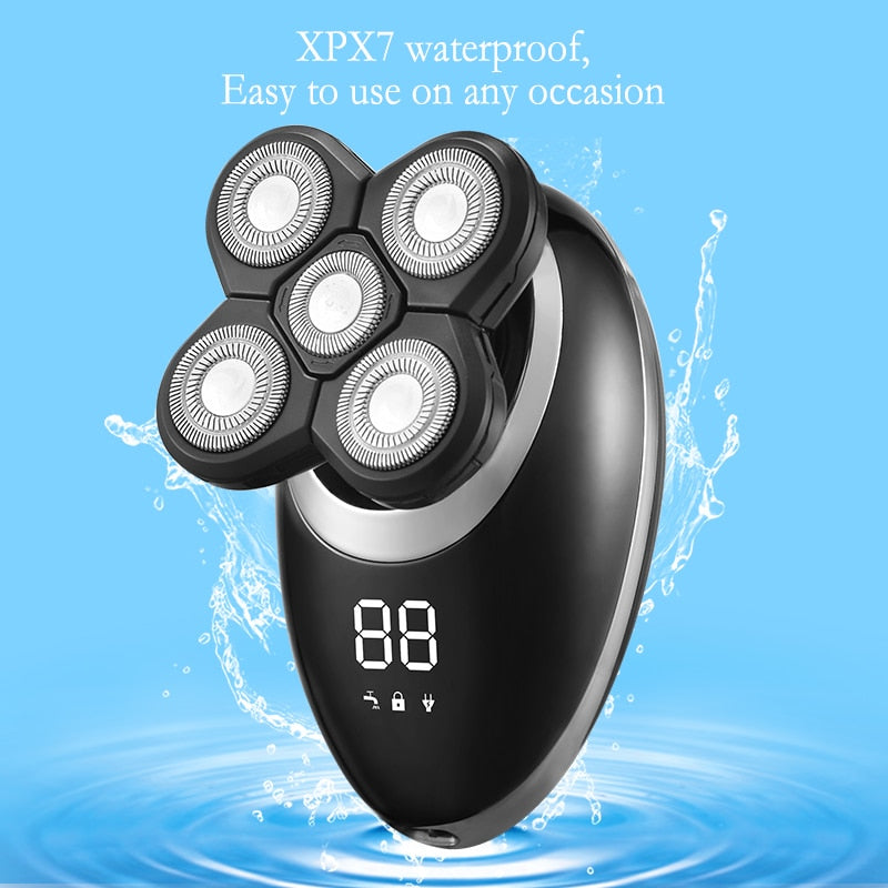 IPX7 Waterproof Electric Shaver for Men