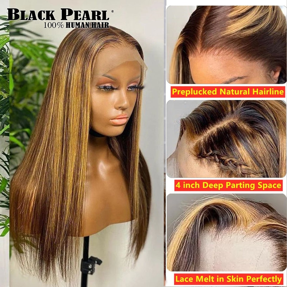 Honey Blonde Lace front Wig Human hair
