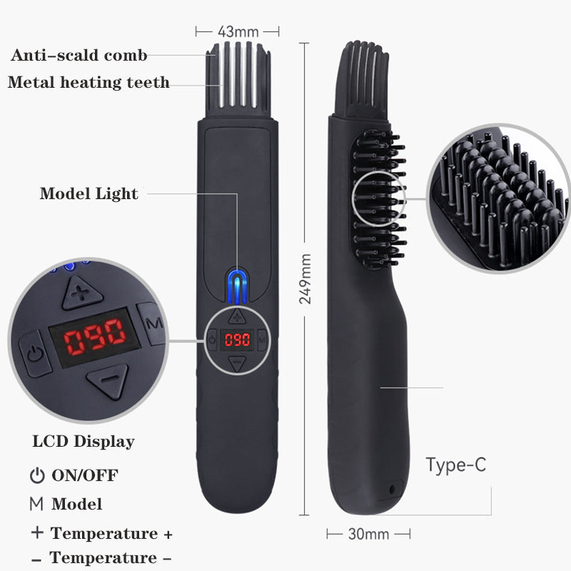 Beard/ Hair Straightening Hot Comb for men