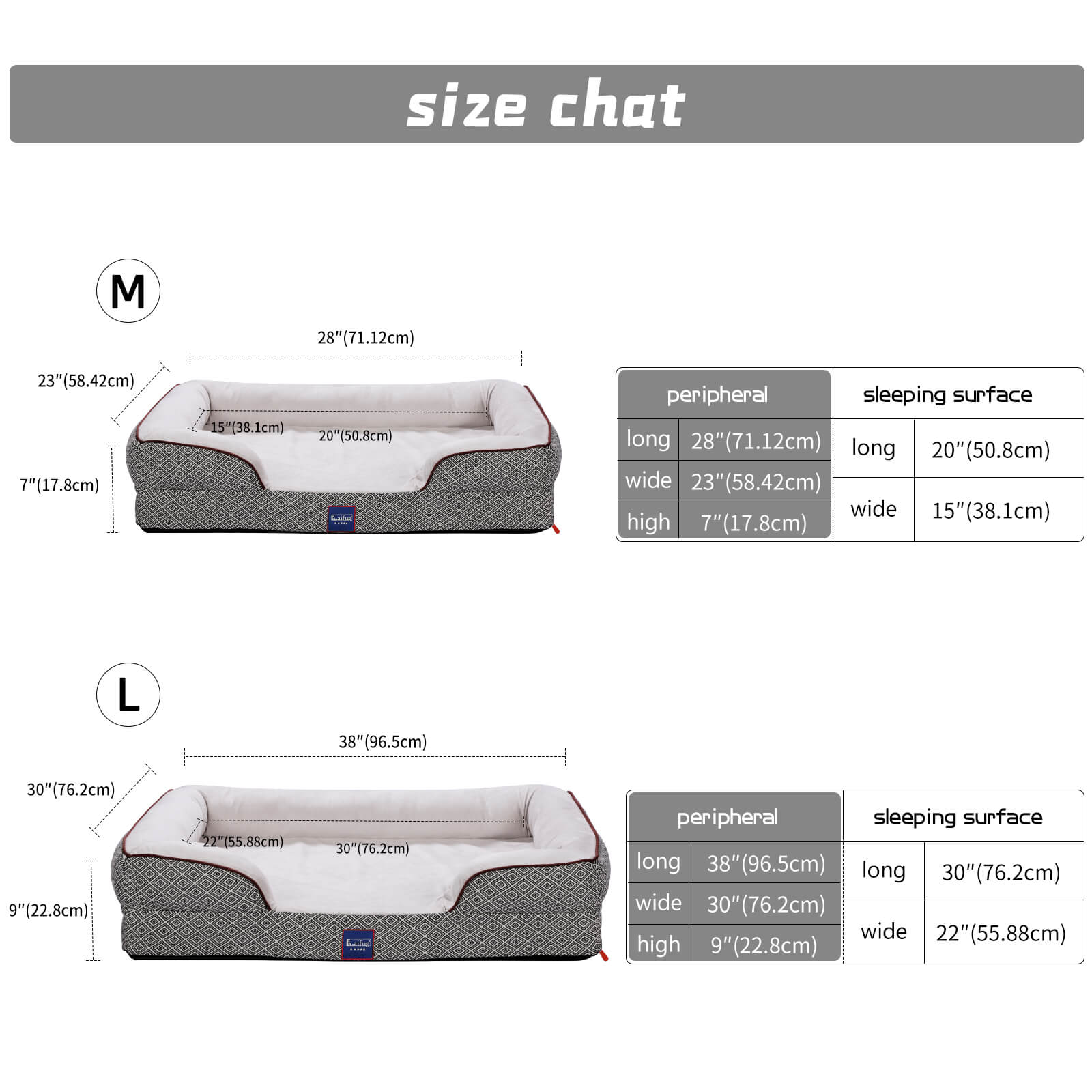 Laifug Plaid Durable Pet Sofa-3